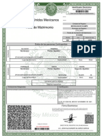 Estados Unidos Mexicanos Acta de Matrimonio: Datos de Las Personas Contrayentes