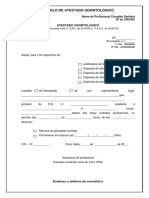 Modelo de Atestado Odontológic0