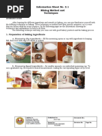 Information Sheet No. 2.1 Mixing Method and Techniques