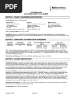 Sulfuric Acid Material Safety Data Sheet: Section 1. Product and Company Identification