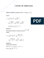 Ejercicios de Derivadas y Gráficas SOLUCIONES