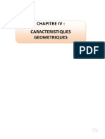 Chapitre Iv: Caracteristiques Geometriques