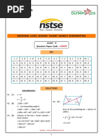 CL 9 Nstse 2022 Paper 478 Key