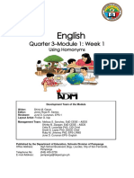 English: Quarter 3-Module 1: Week 1