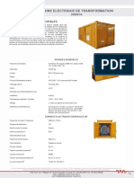 Cabine Electrique de Transformation: 2500kVA Caracteristiques Principales