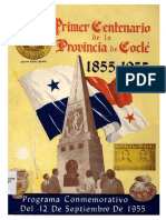 Primer Centenario de La Provincia de Coclé - 1855-1955