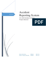 Accident Reporting System: ICS 1203 Database Systems Project Abstract