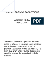 Chapitre I Inroductif - COURS D ANALYSE Economique 1 - 2014