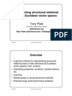 Representing Structured Relational Data in Euclidean Vector Spaces