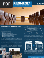 Elements of Policy-Making System - The Environment