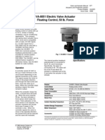 VA-8051 Electric Valve Actuator Floating Control, 50 Lb. Force