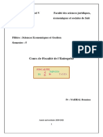 PR NAHHAL Benaissa - Cours de Fiscalité Semestre - 5 - EG - 2020 - 2021