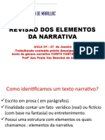 Revisão Dos Elementos Da Narrativa. 9º Ano