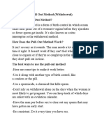 Pull Out Method (Withdrawal) What Is The Pull-Out Method?