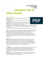 Fundamentos de La Vida Moral