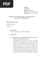 Modelo de Disposicion de Formalizacion de La Investigacion Preparatoria - 2020