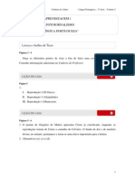 2010 - Volume 2 - Caderno Do Aluno - Ensino Médio - 1 Série - Língua Portuguesa