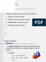 6, 7 2. Vector Functions Lesson 6 7