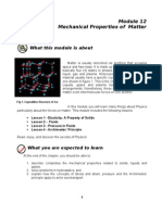 Module 12 Mechanical Properties of Matter