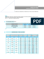 Tabla de Pesos de Perfiles