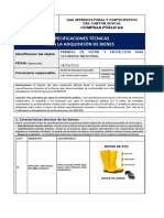 Especificaciones Técnicas para La Adquisición de Bienes: Compras Públicas