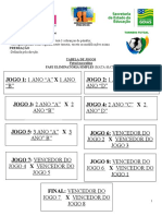 Tabela de Jogos - Jincepi-Santa Luzia