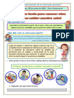 Ficha - Leemos para Conocer Como Cuidar y Mantener Nuestra Salud