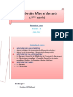 Résumé de Histoire Des Idées Et Des Arts 17ème Siècle S2