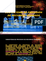 Subsistema de Provision de Recursos Humanos