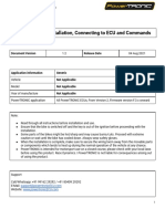 R-Tune+Driver Installation, Connecting To ECU and Commands: Document Version Release Date