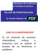 Taller de Investigacion: Universidad Nacional Del Altiplano