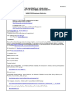 Course Outline - MSBA7002 - Business Statistics - Prof Haipeng Shen - DR Weichen Wang - R