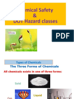 Chemical Safety & DOT Hazard Classes