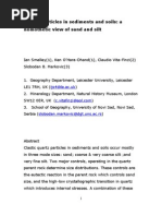 Quartz Particles in Sediments and Soils