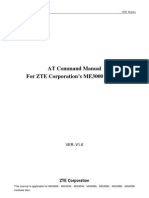 At Command Manual For ZTE Corporation's ME3000,3006 Modules (V1.6)