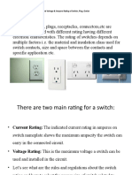 Find Voltage & Ampere Rating of Switch, Plug, Outlet