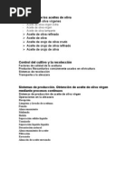 Clasificación de Los Aceites de Oliva