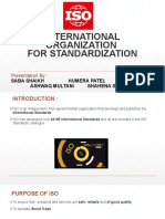 International Organization For Standardization: Presentation by