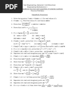 Module 3 Hyperbolic Function and Logarithm of Complex Numbers