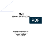 Manual Sampling Train: Andersen Instruments Inc. 500 Technology Court Smyrna, GA 30082 800-241-6898