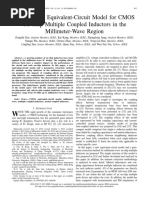 Analysis and Equivalent-Circuit Model For CMOS On-Chip Multiple Coupled Inductors in The Millimeter-Wave Region