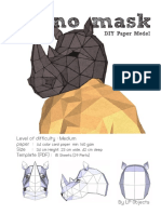 Papercraft Rhino-Mask-Manual