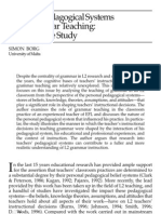 Teachers' Pedagogical Systems and Grammar Teaching: A Qualitative Study