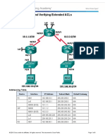 4.2.2.13 Lab - Configuring and Verifying Extended ACLs - ILM