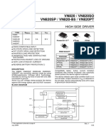 VN820 / VN820SO VN820SP / VN820-B5 / VN820PT: High Side Driver