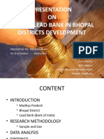 Presentation ON Role of Lead Bank in Bhopal Districts Development