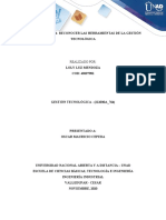 Unidad 3 - Tarea 3 - Reconocer Herramientas de La Gestión Tecnológica - Elvia