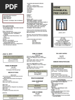 Church Bulletin - June 5th