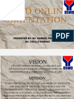 DSWD Online Orientation