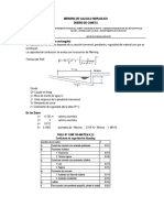 Memoria de Calculo de Cuneta